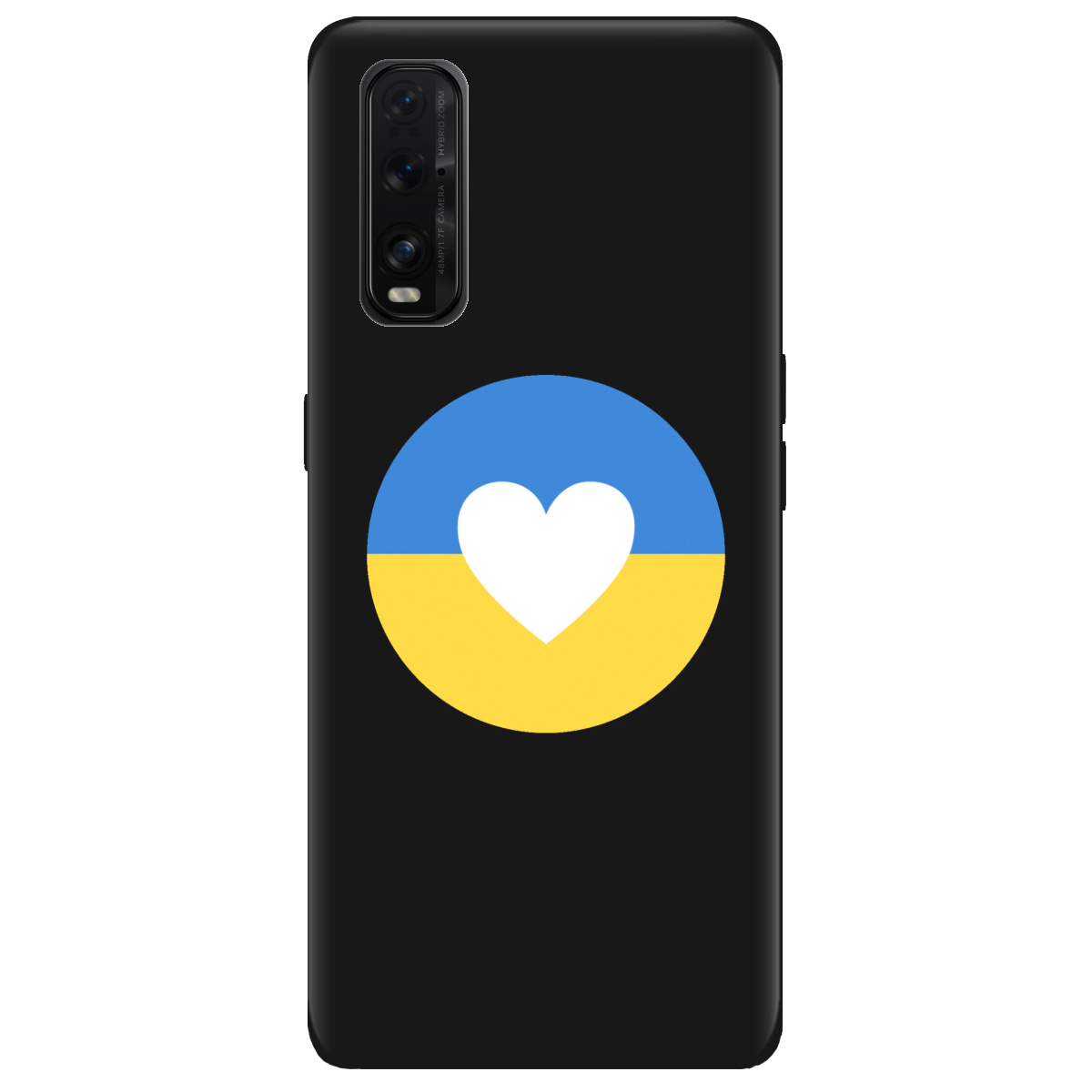 Чехол для Oppo Find X2 черный матовый soft touch Кохана Україна - фото 1