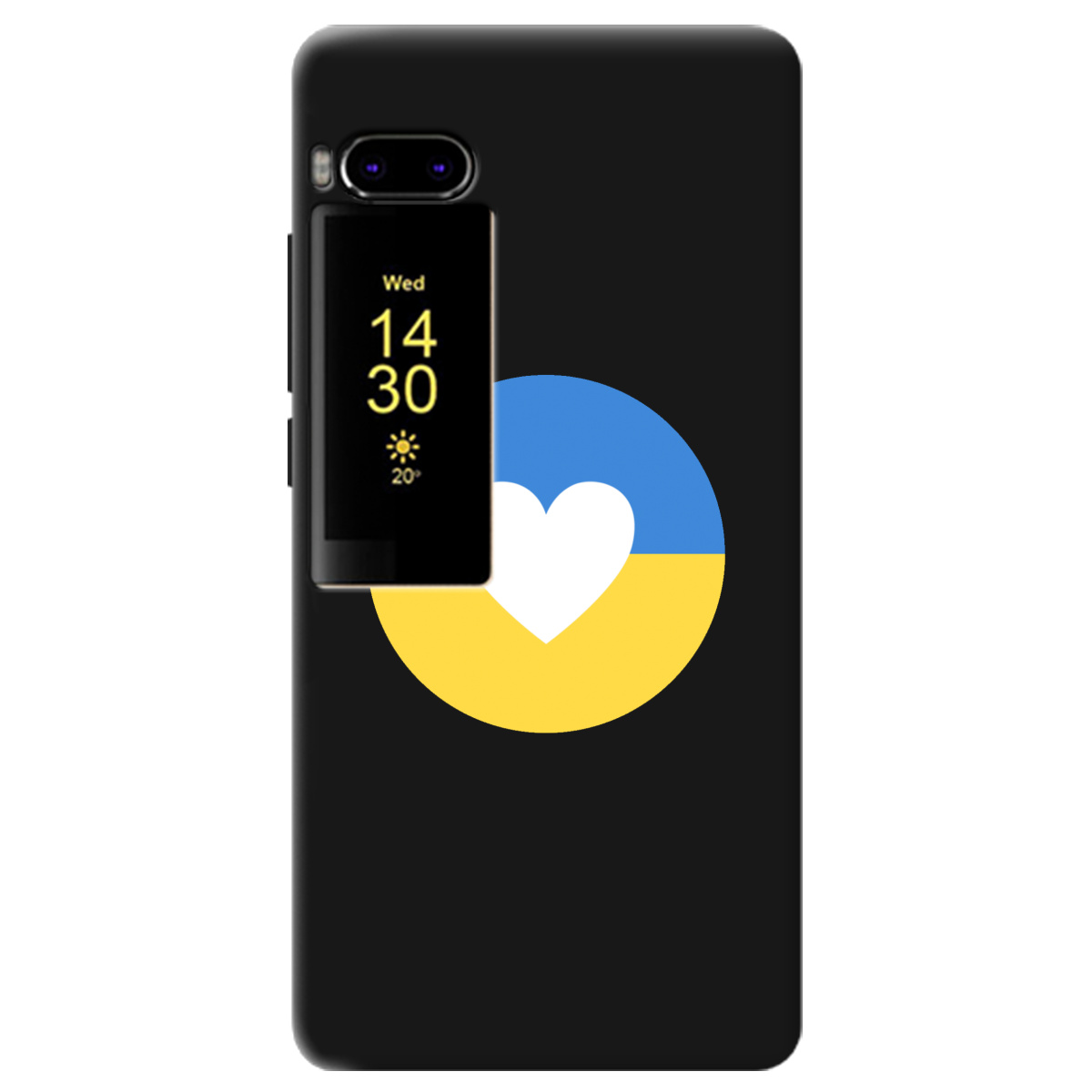 Чехол для Meizu Pro 7 черный матовый soft touch Кохана Україна - фото 1