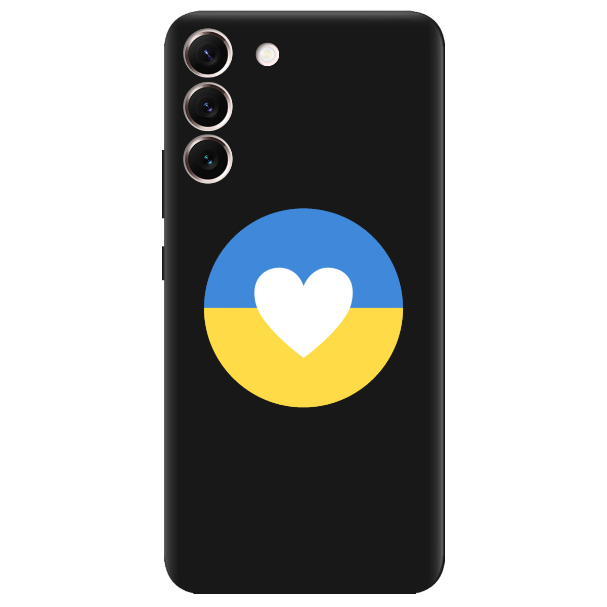 Чехол для Samsung Galaxy S22 Plus черный матовый soft touch Кохана Україна - фото 1