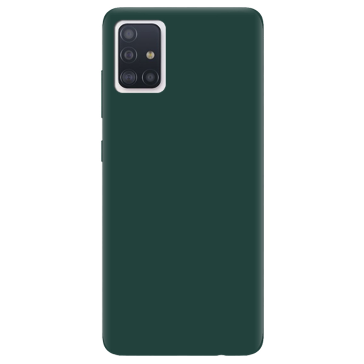 Чехол для Samsung Galaxy A51 темно-зеленый матовый soft touch - фото 1