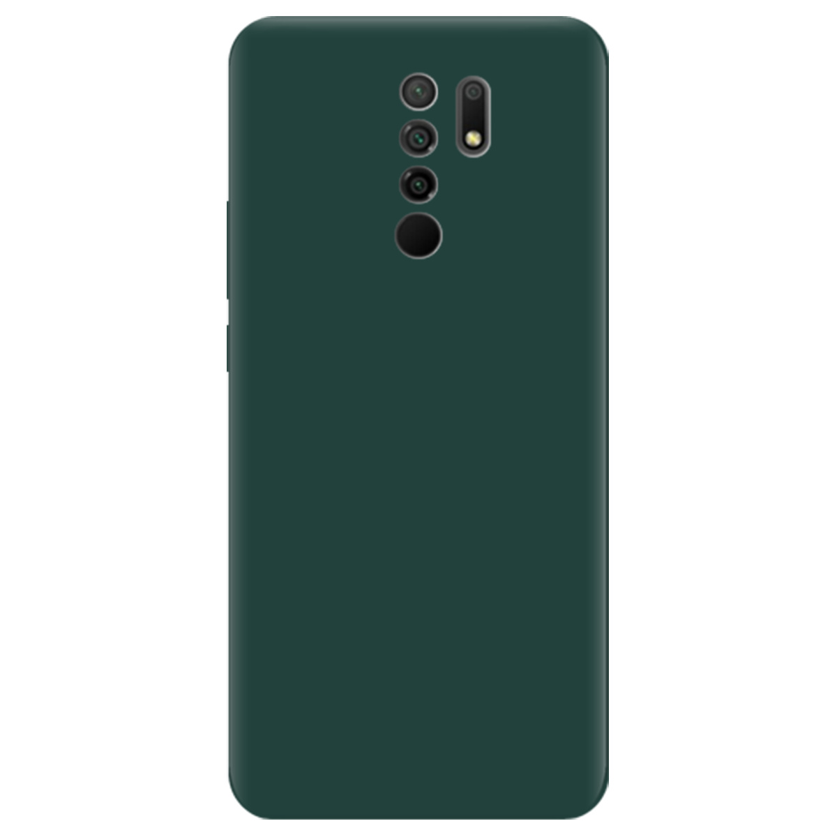 Чохол для Xiaomi Redmi 9 темно-зелений матовий soft touch - фото 1