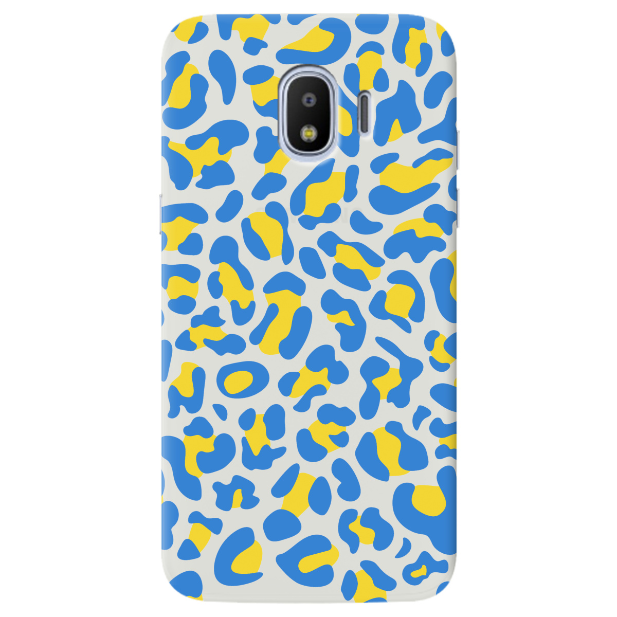 Чехол для Samsung Galaxy J2 2018 полупрозрачный матовый soft touch LeopardUA - фото 1