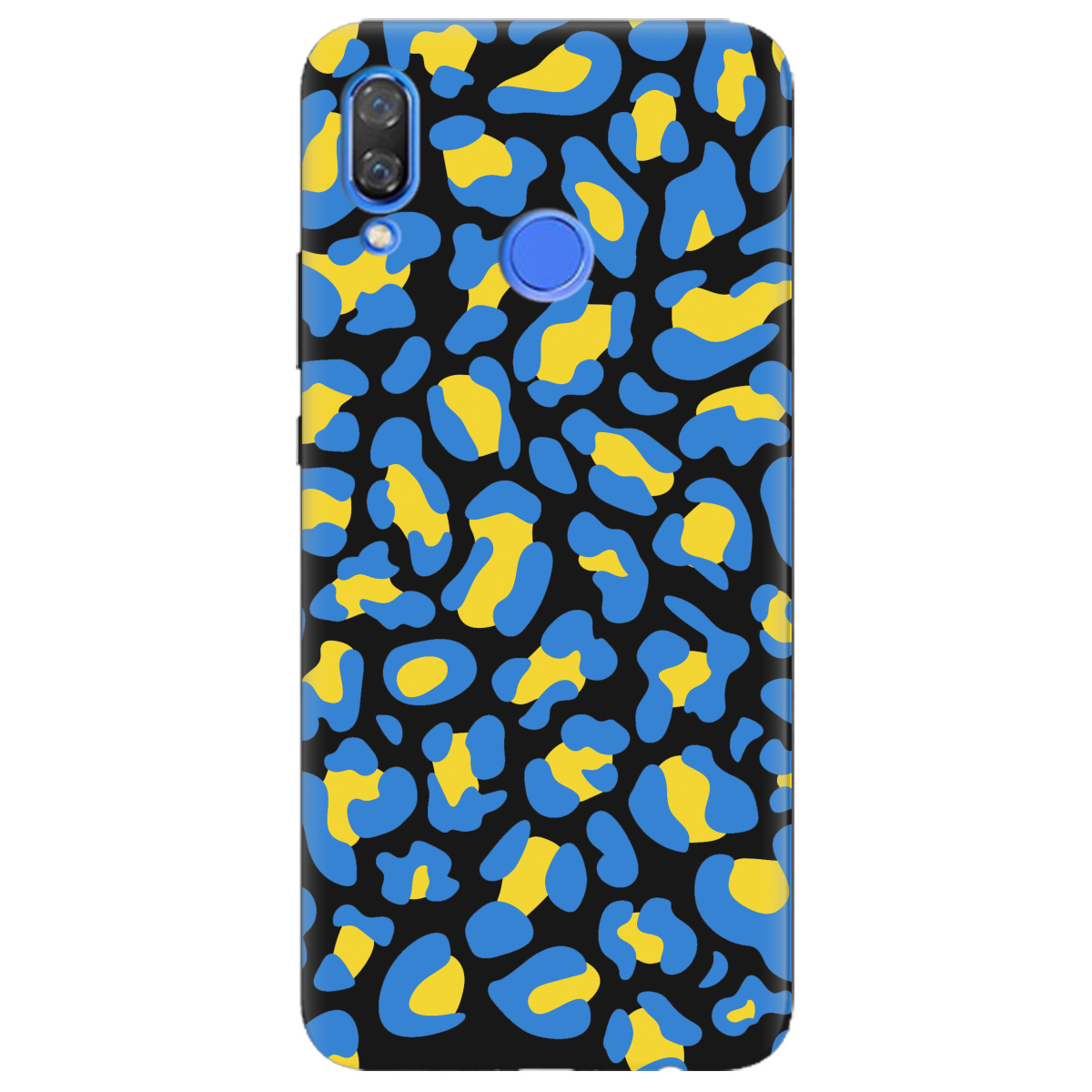 Чохол для Huawei Nova 3 чорний матовий soft touch LeopardUA - фото 1