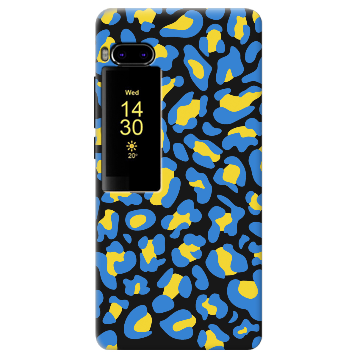 Чехол для Meizu Pro 7 черный матовый soft touch LeopardUA - фото 1