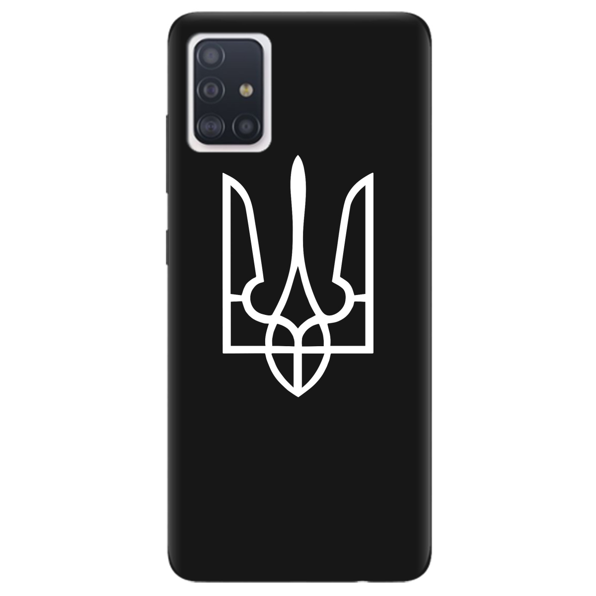 Чехол для Samsung Galaxy A51 черный матовый soft touch Gerb - фото 1