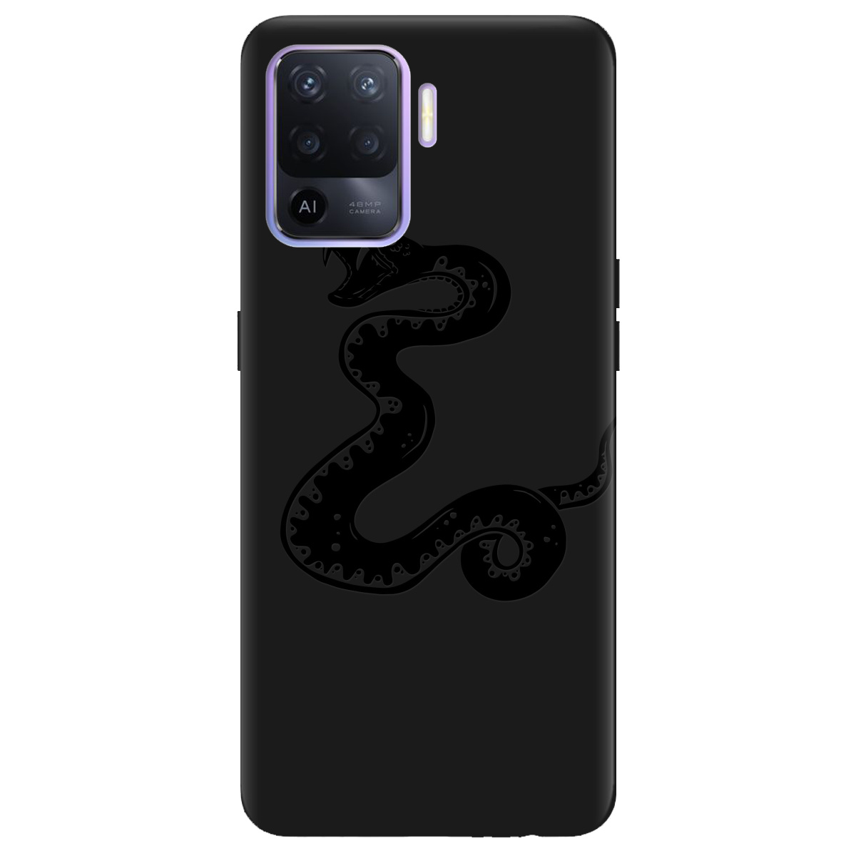 Чехол для Oppo Oppo A94 4G черный матовый soft touch Сobra - фото 1