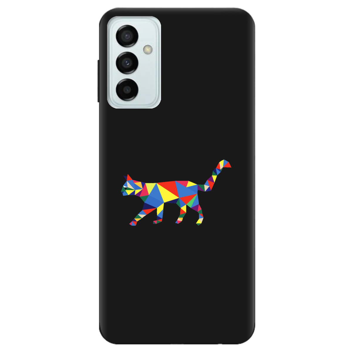 Чохол для Samsung Galaxy M13 4G чорний матовий soft touch Cat - фото 1