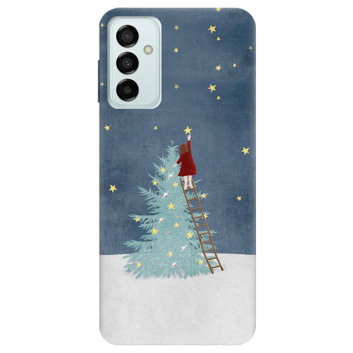 Чехол для Samsung Galaxy M13 4G Girlwithstar со стразами - фото 1