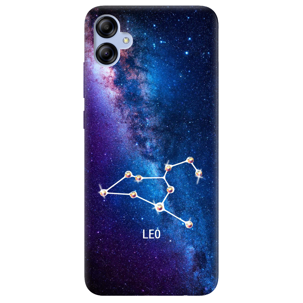 Чехол для Samsung Galaxy A04e Leo (Лев) со стразами - фото 1