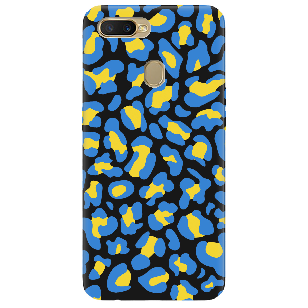 Чохол для Oppo A7 2018 чорний матовий soft touch LeopardUA - фото 1