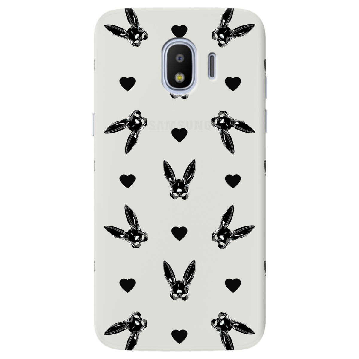 Чохол для Samsung Galaxy J2 2018 напівпрозорий матовий soft touch Playboy mask - фото 1