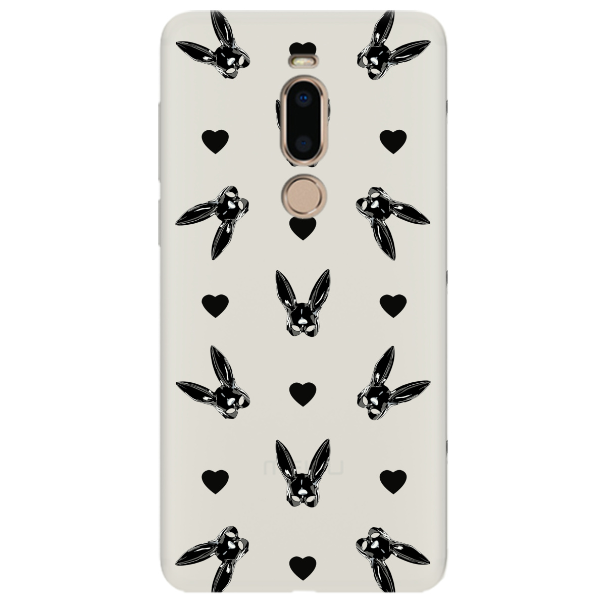 Чехол для Meizu V8 Pro полупрозрачный матовый soft touch Playboy mask - фото 1