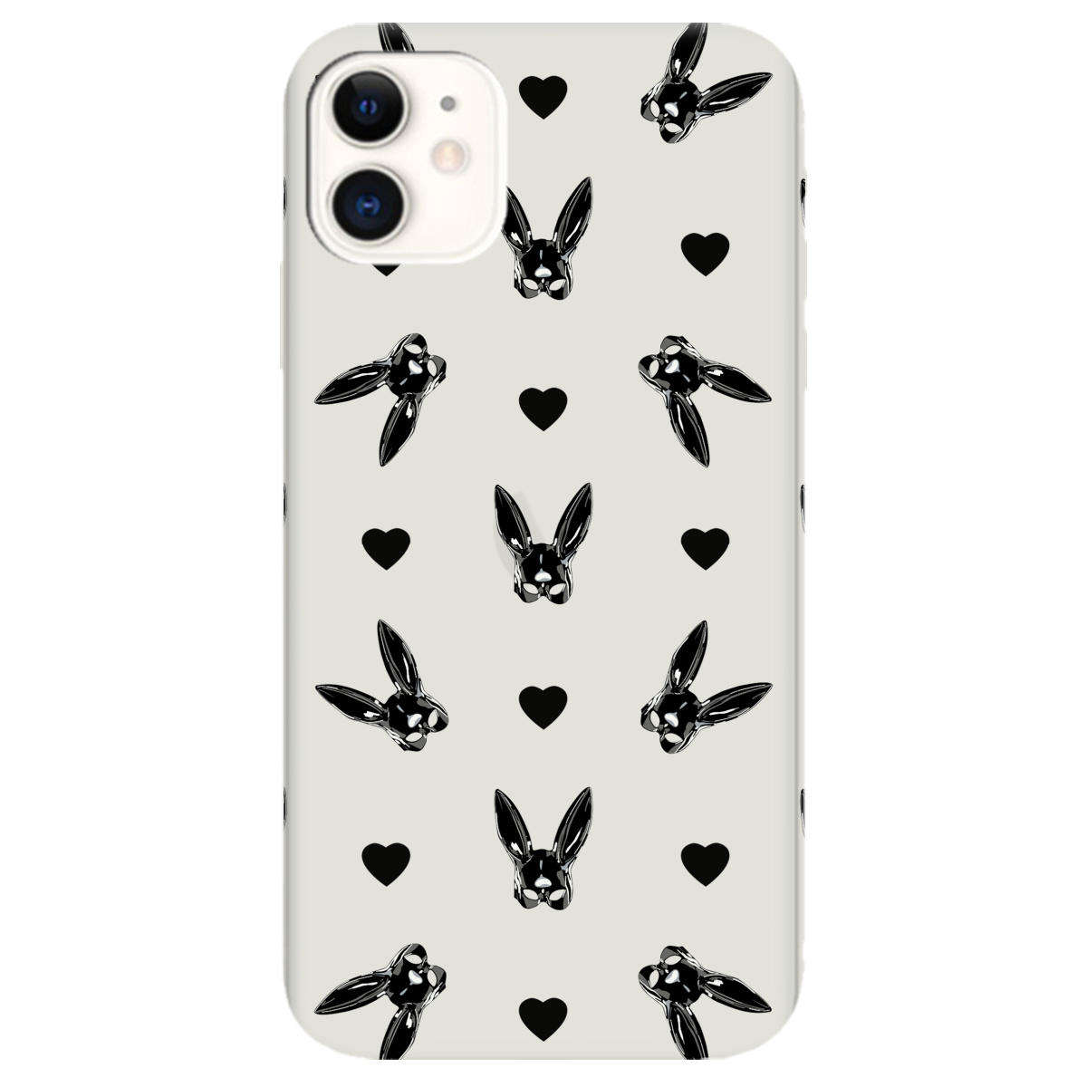 Чохол для Apple iPhone 11 напівпрозорий матовий soft touch Playboy mask - фото 1