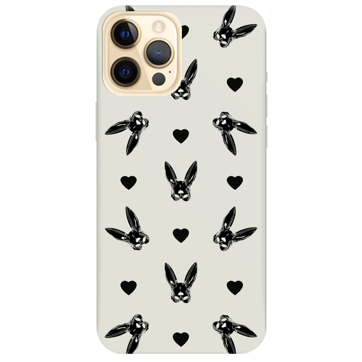 Чехол для Apple iPhone 12 Pro Max полупрозрачный матовый soft touch Playboy mask - фото 1