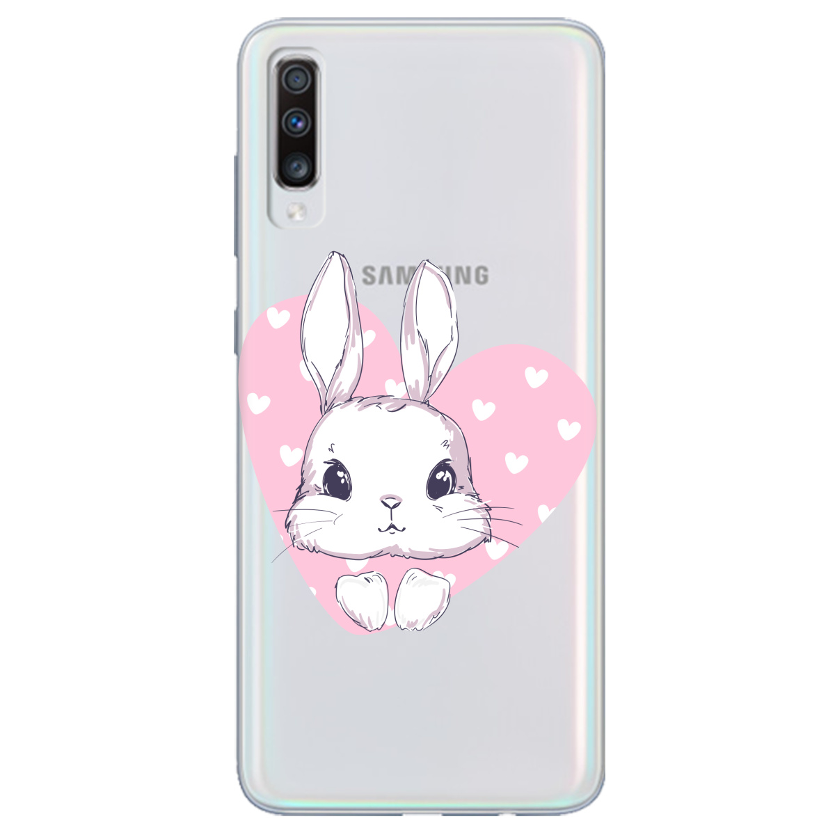 Чохол для Samsung Galaxy A70 Cute bunny - фото 1
