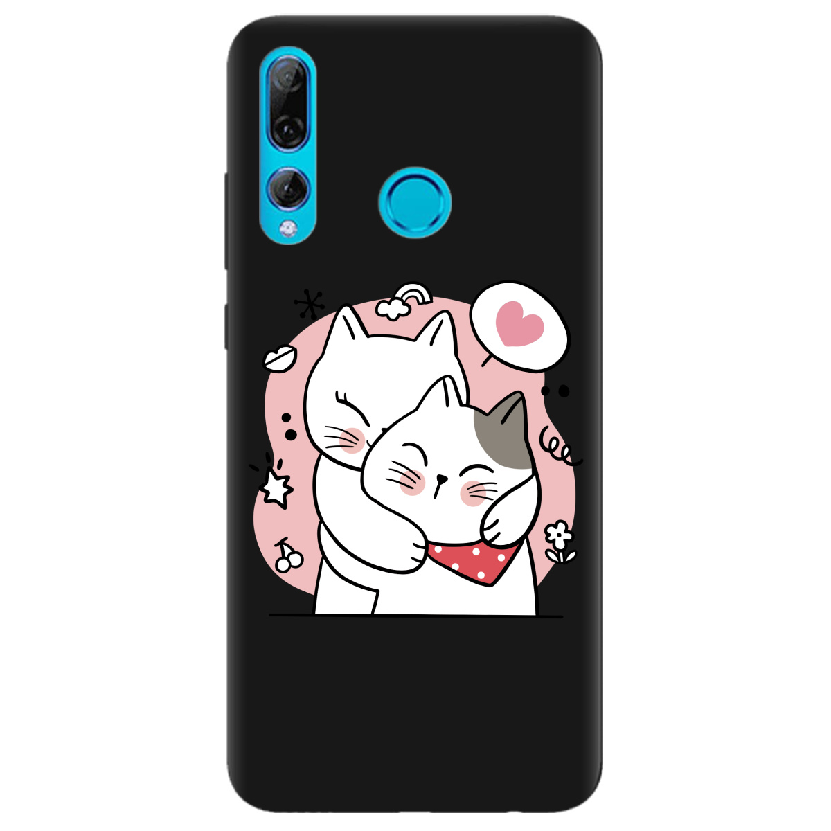 Чехол для Huawei P Smart Plus 2019 черный матовый soft touch Embrace - фото 1