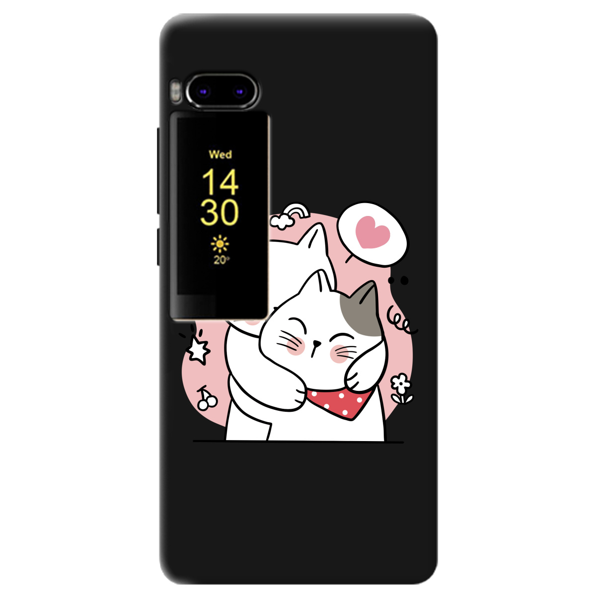 Чехол для Meizu Pro 7 черный матовый soft touch Embrace - фото 1