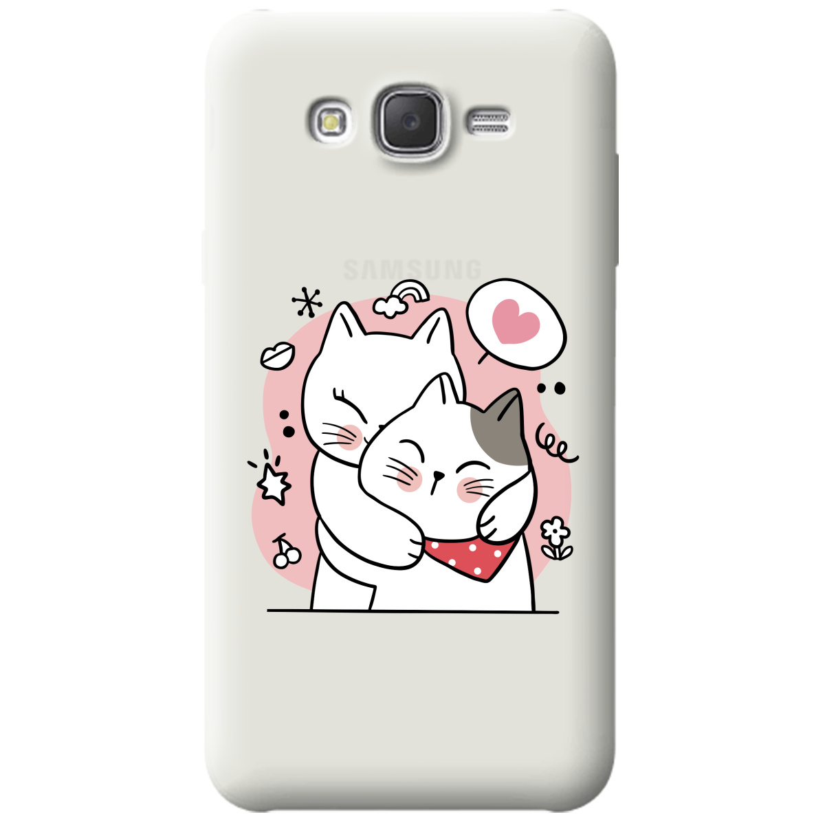 Чохол для Samsung Galaxy J7 2015 напівпрозорий матовий soft touch Embrace - фото 1