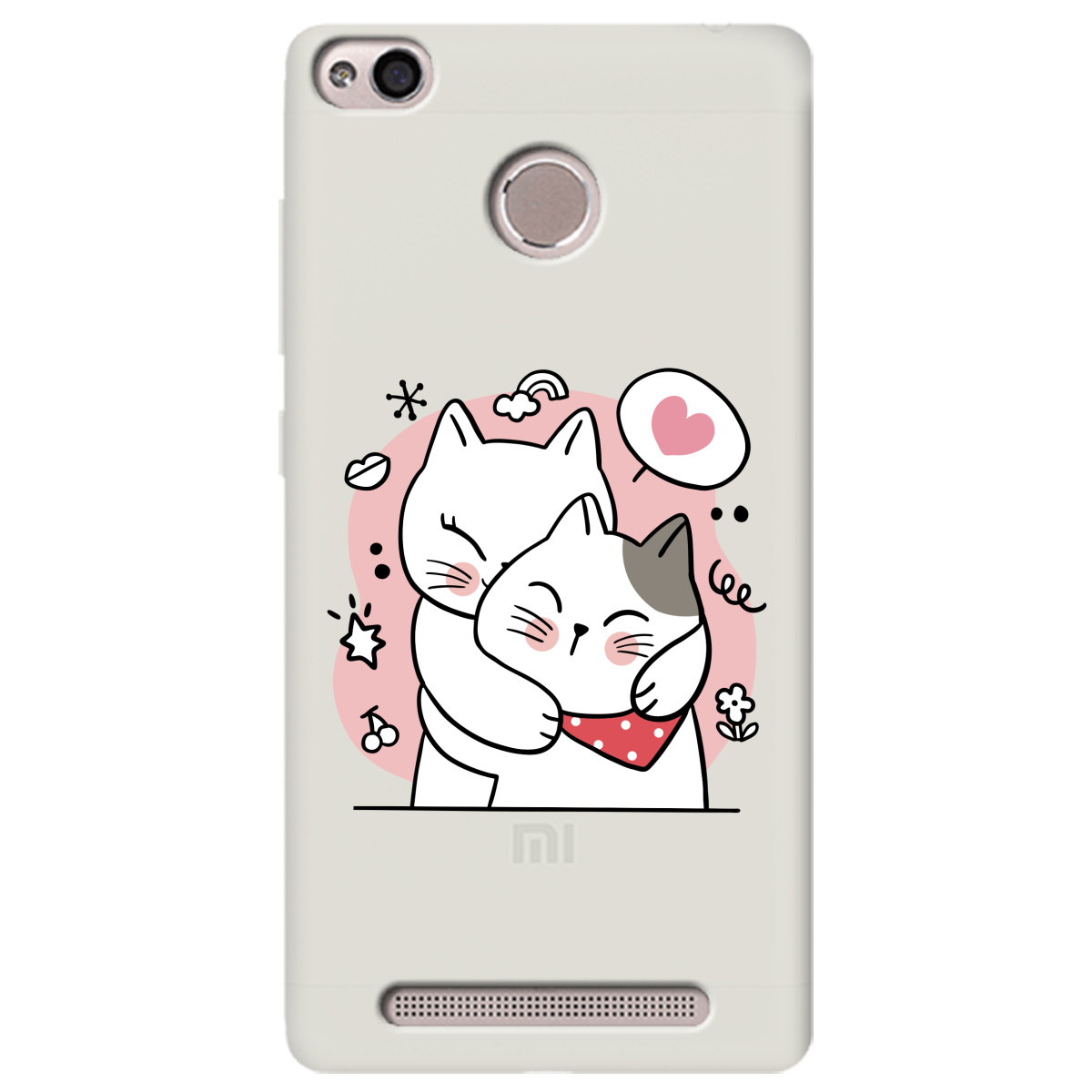 Чехол для Xiaomi Redmi 3S полупрозрачный матовый soft touch Embrace - фото 1