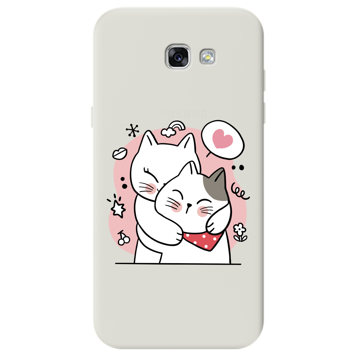 Чохол для Samsung Galaxy A7 2017 напівпрозорий матовий soft touch Embrace - фото 1