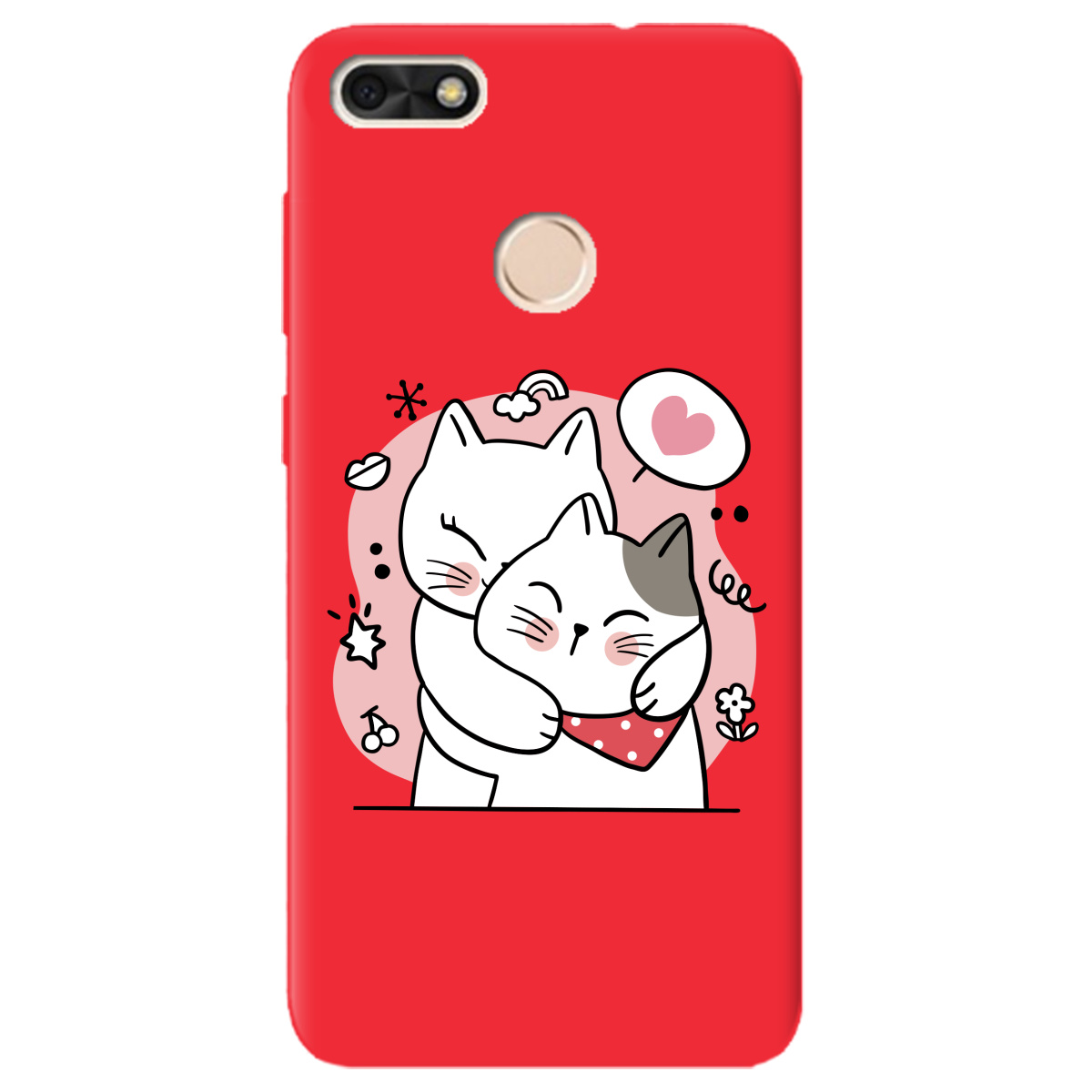 Чохол для Huawei Nova Lite 2017 яскраво-червоний матовий soft touch Embrace - фото 1