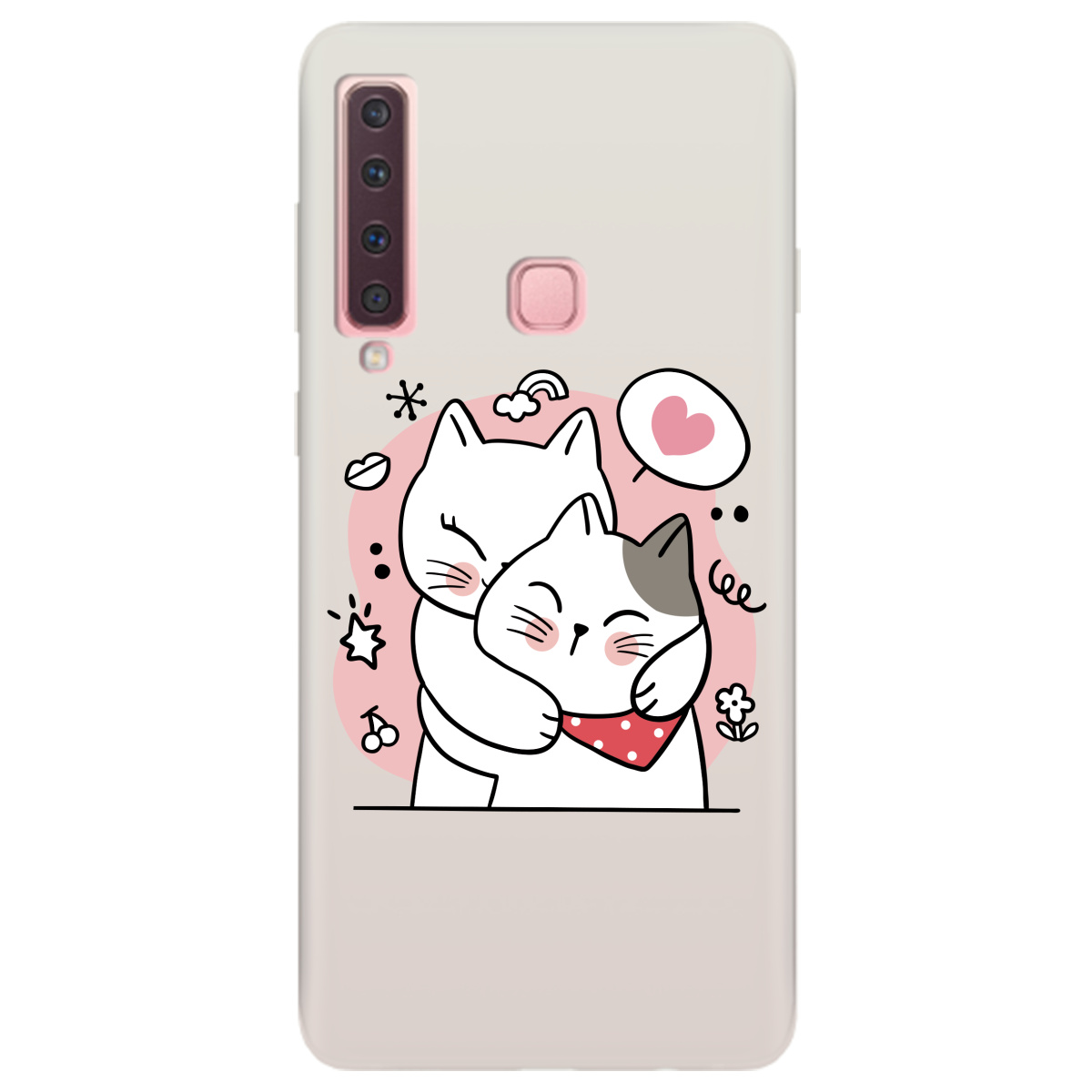 Чехол для Samsung Galaxy A9 2018 полупрозрачный матовый soft touch Embrace - фото 1