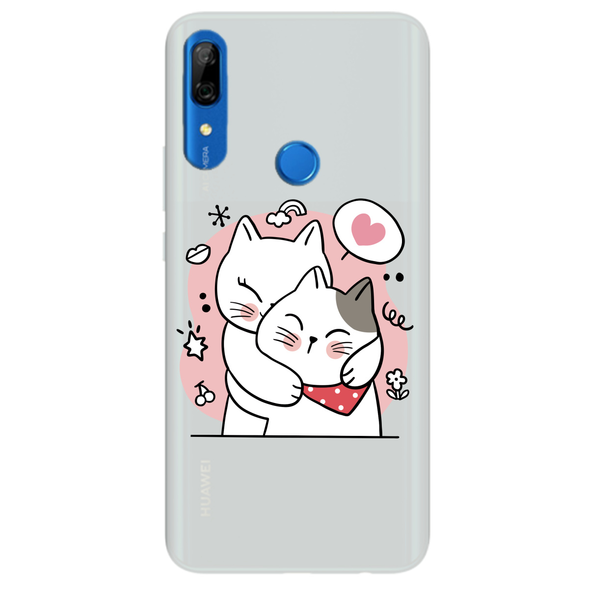 Чехол для Huawei P Smart Z полупрозрачный матовый soft touch Embrace - фото 1