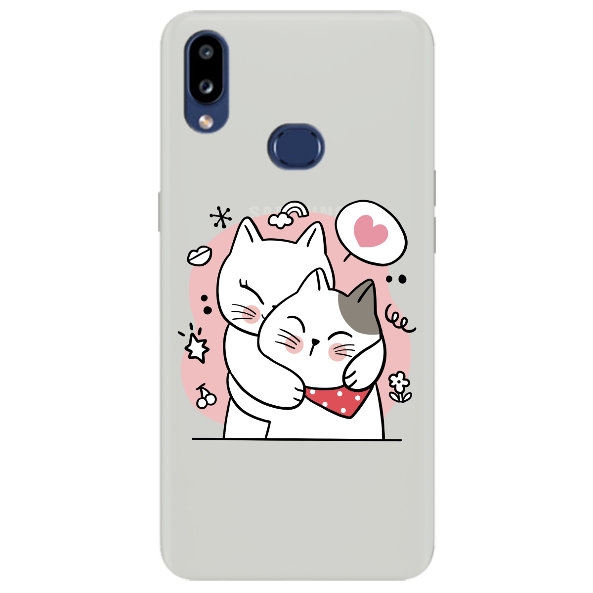 Чехол для Samsung Galaxy A10s полупрозрачный матовый soft touch Embrace - фото 1