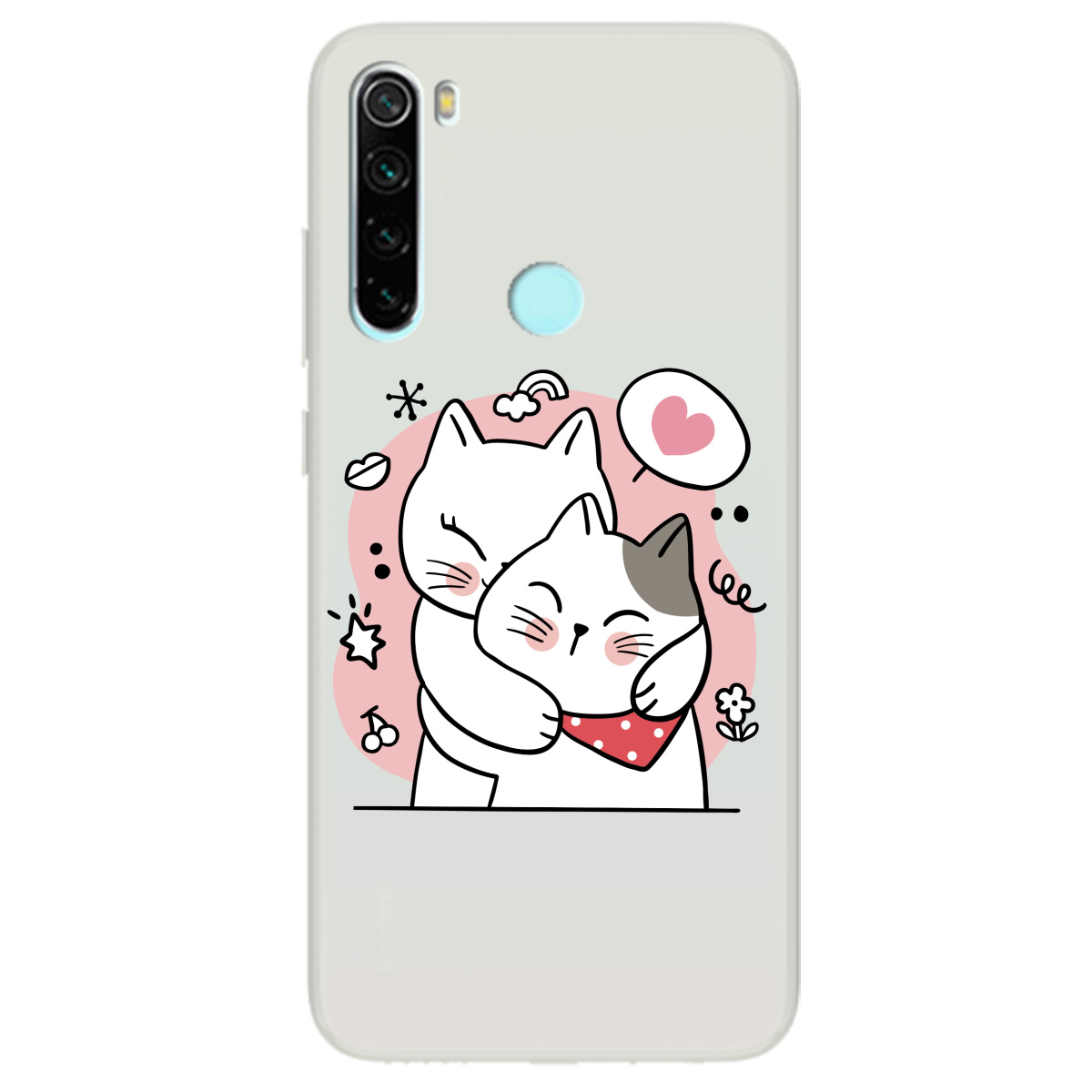 Чохол для Xiaomi Redmi Note 8T напівпрозорий матовий soft touch Embrace - фото 1