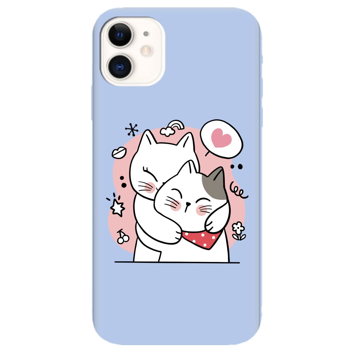 Чохол для Apple iPhone 11 ніжно-блакитний матовий soft touch Embrace - фото 1