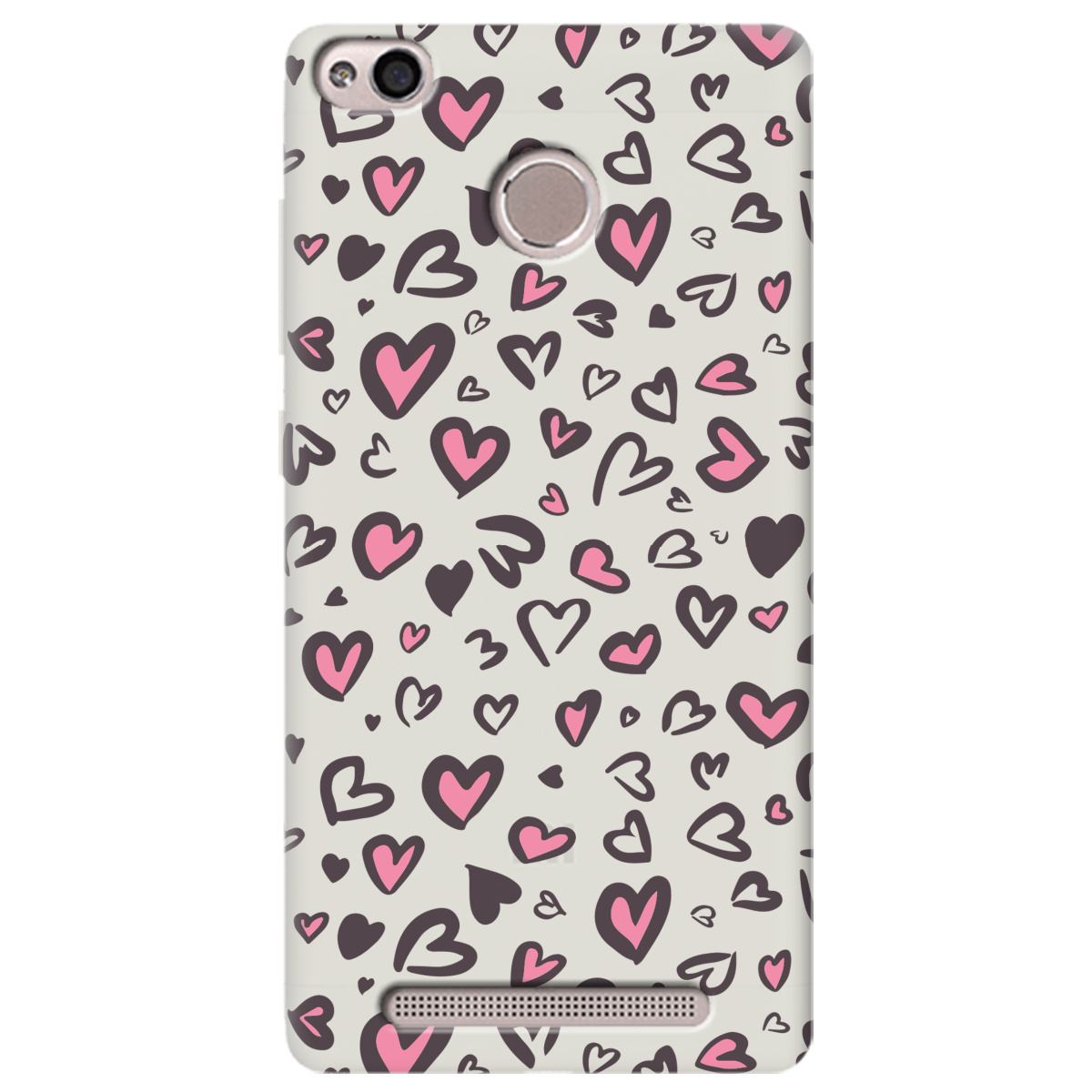 Чехол для Xiaomi Redmi 3S Pro / Prime полупрозрачный матовый soft touch Leopard in love - фото 1