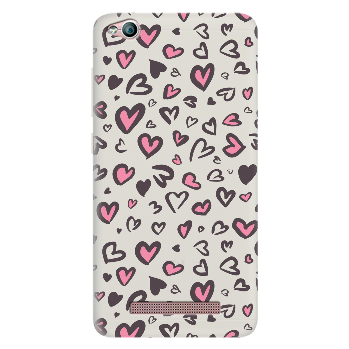 Чехол для Xiaomi Redmi 4A полупрозрачный матовый soft touch Leopard in love - фото 1