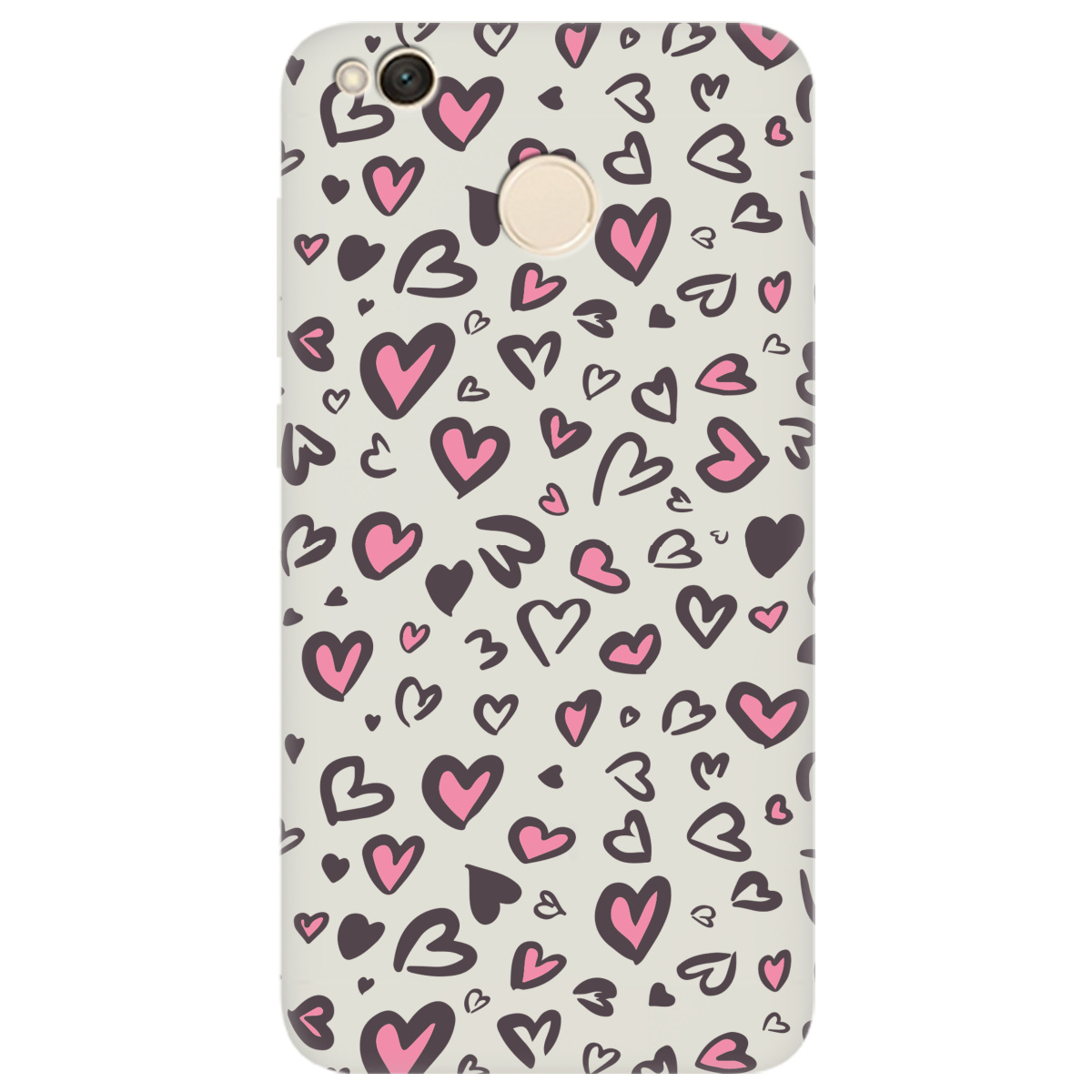 Чехол для Xiaomi Redmi 4X полупрозрачный матовый soft touch Leopard in love - фото 1