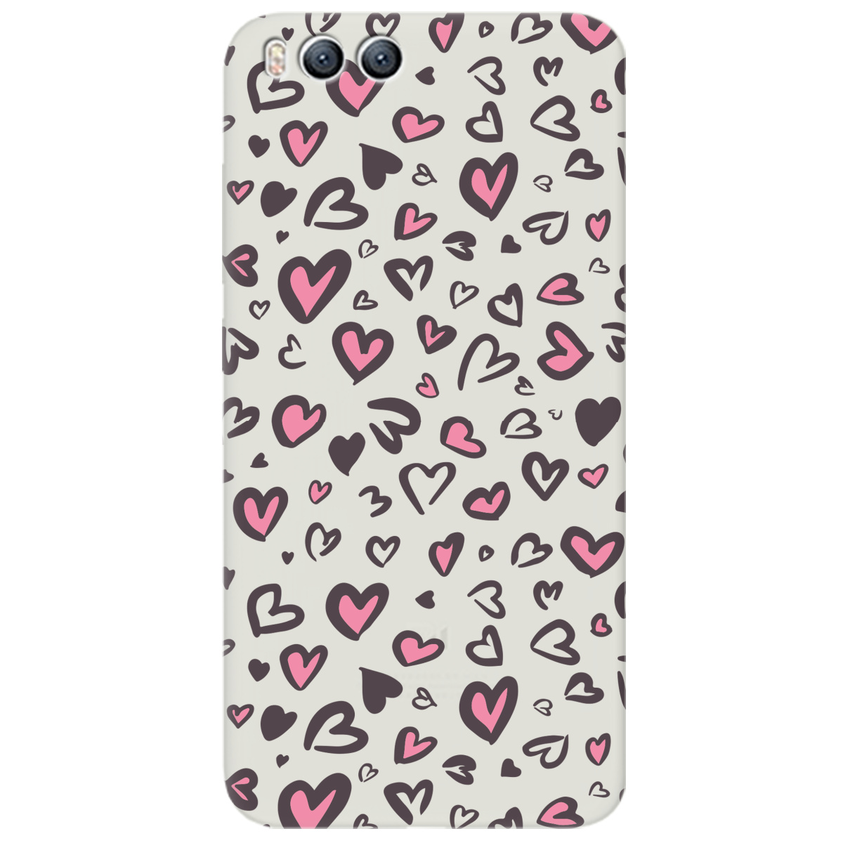 Чехол для Xiaomi Mi 6 полупрозрачный матовый soft touch Leopard in love - фото 1