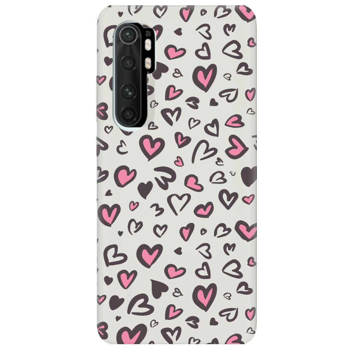 Чохол для Xiaomi Mi Note 10 Lite напівпрозорий матовий soft touch Leopard in love - фото 1