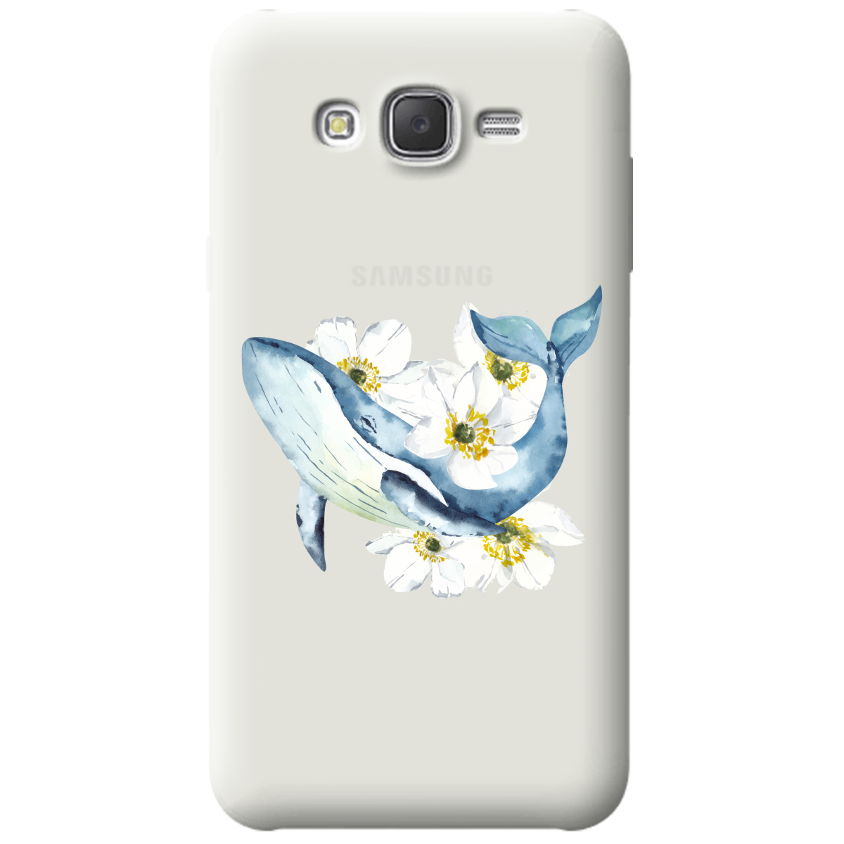 Чохол для Samsung Galaxy J7 2015 напівпрозорий матовий soft touch Кит - фото 1