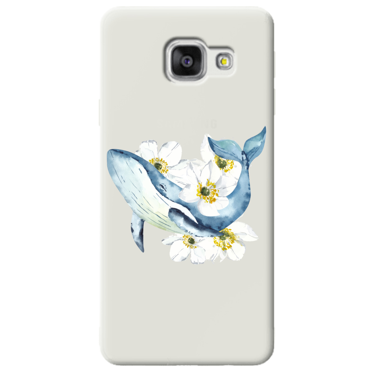 Чехол для Samsung Galaxy A3 2016 полупрозрачный матовый soft touch Кит - фото 1