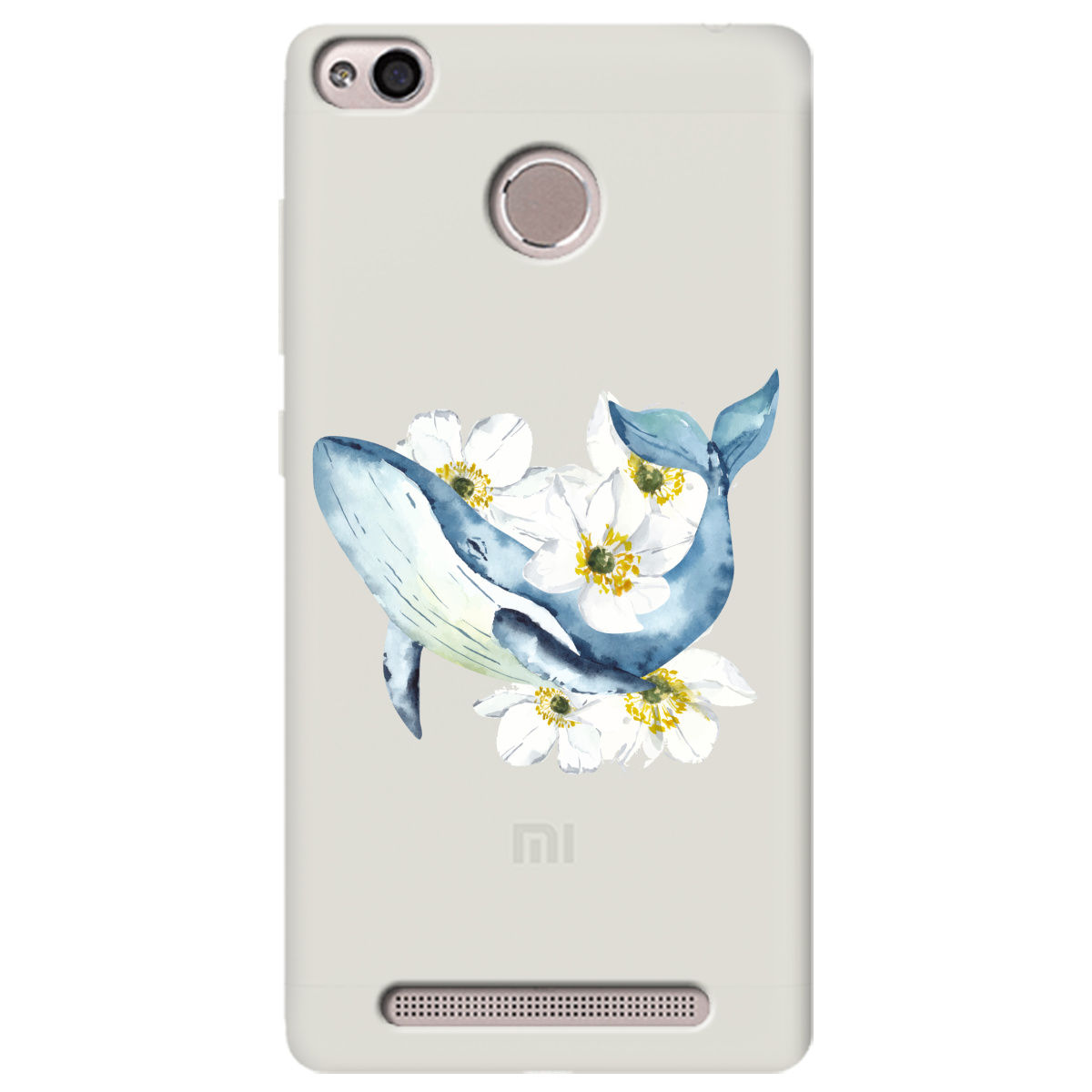 Чехол для Xiaomi Redmi 3S Pro / Prime полупрозрачный матовый soft touch Кит - фото 1