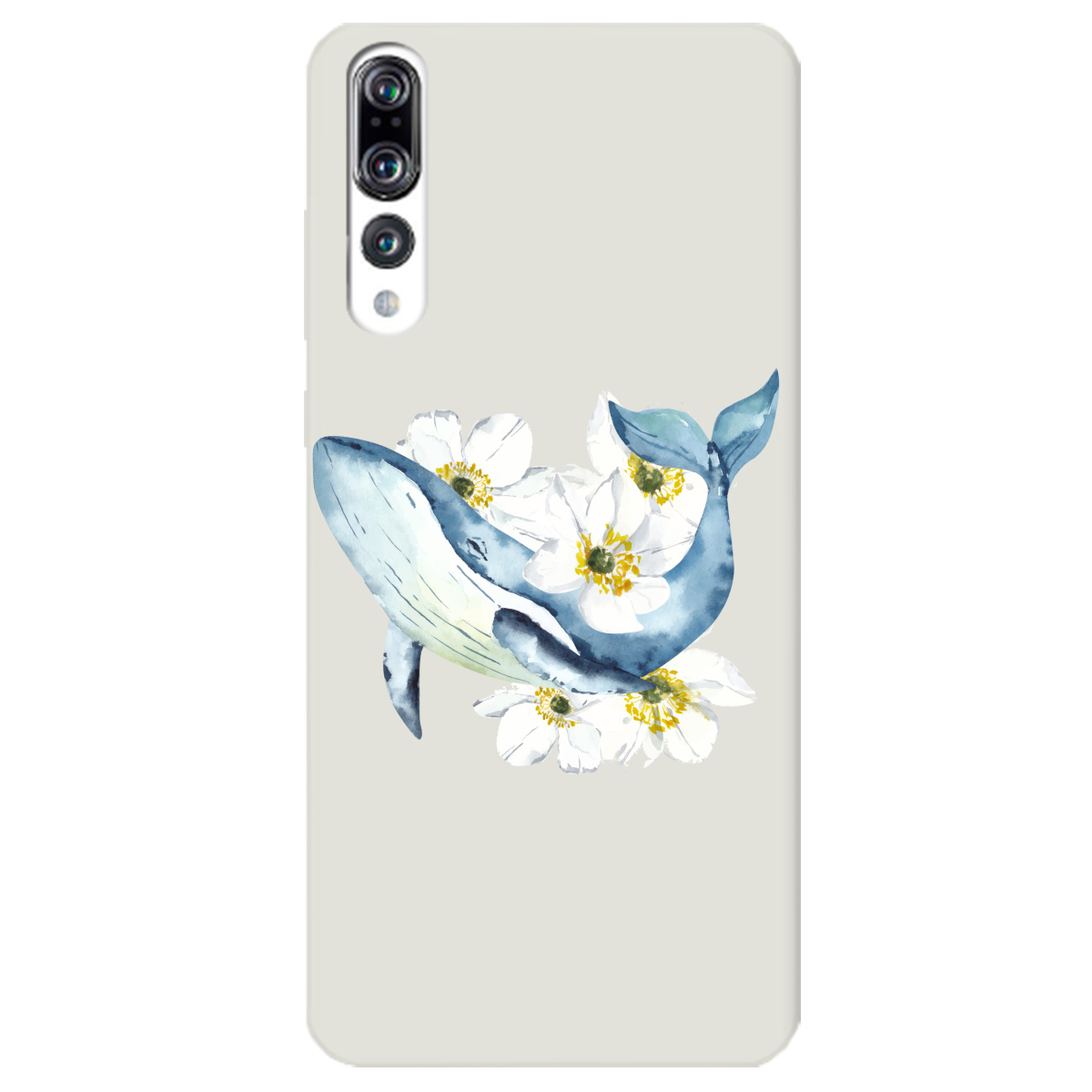 Чехол для Huawei P20 Pro полупрозрачный матовый soft touch Кит - фото 1