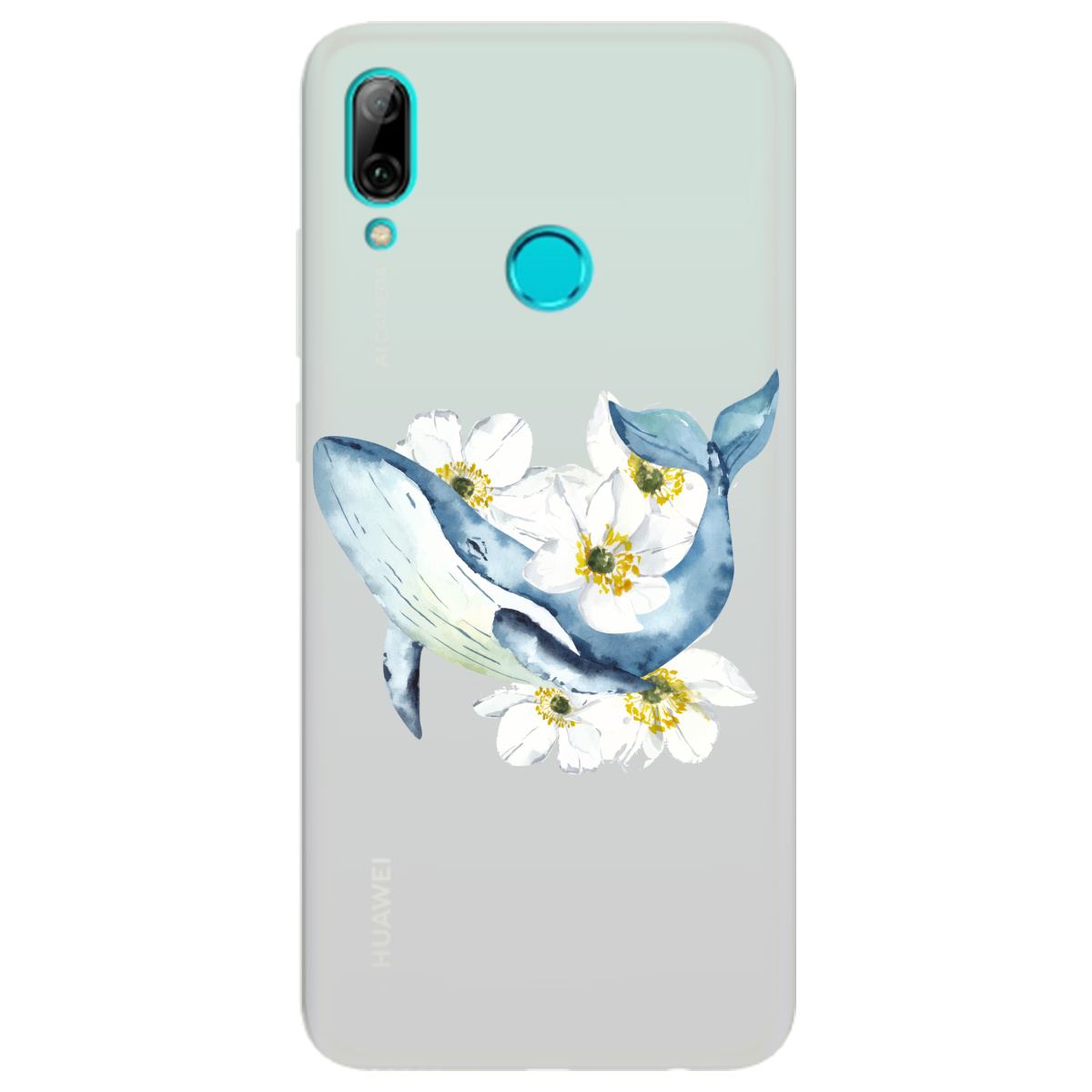 Чехол для Huawei P Smart 2019 полупрозрачный матовый soft touch Кит - фото 1