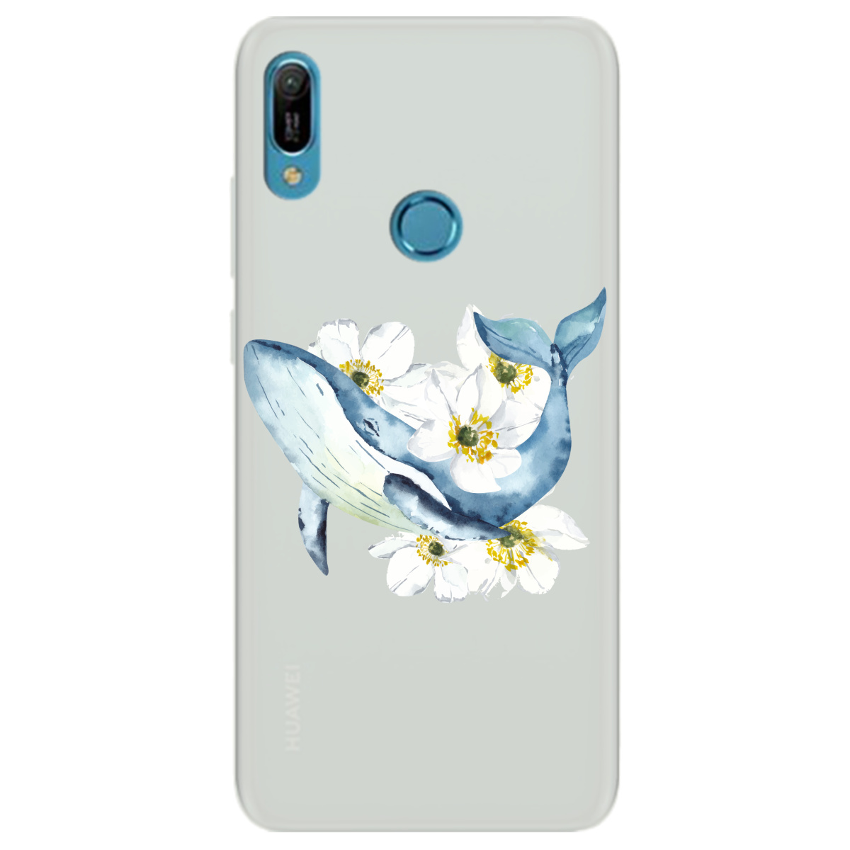 Чехол для Huawei Y6 Pro 2019 полупрозрачный матовый soft touch Кит - фото 1