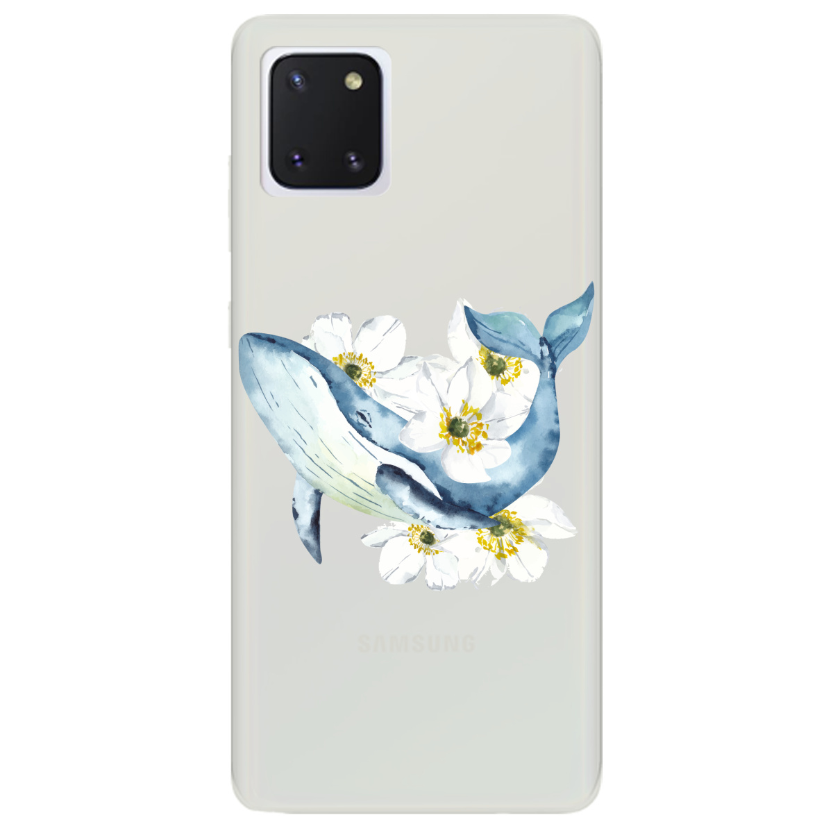 Чехол для Samsung Galaxy Note 10 Lite полупрозрачный матовый soft touch Кит - фото 1