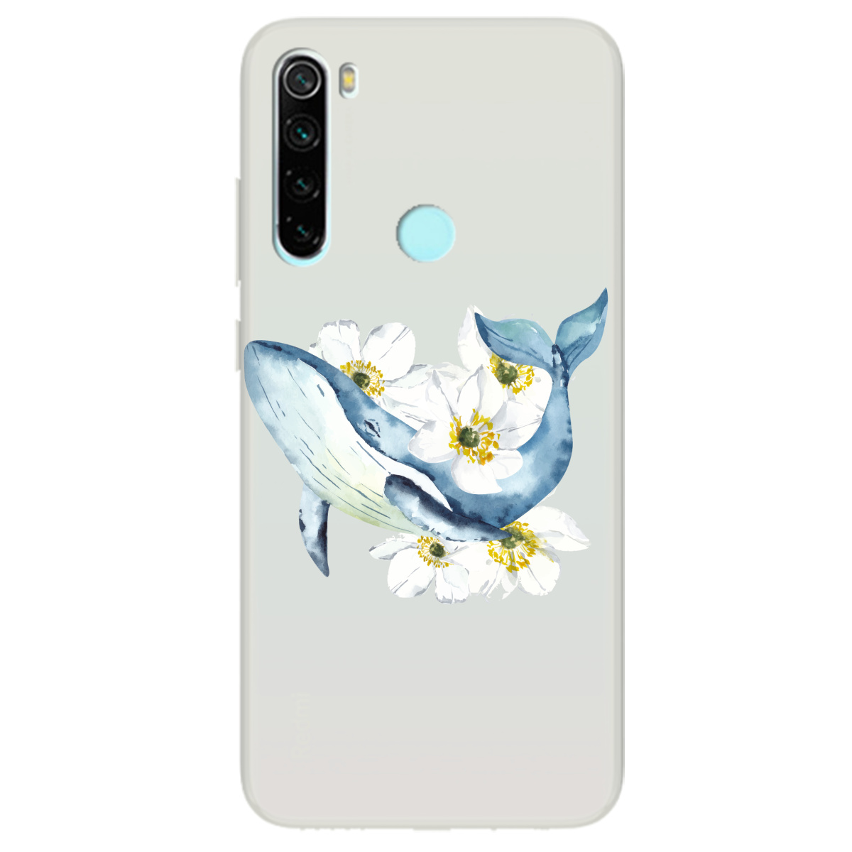 Чохол для Xiaomi Redmi Note 8T напівпрозорий матовий soft touch Кит - фото 1