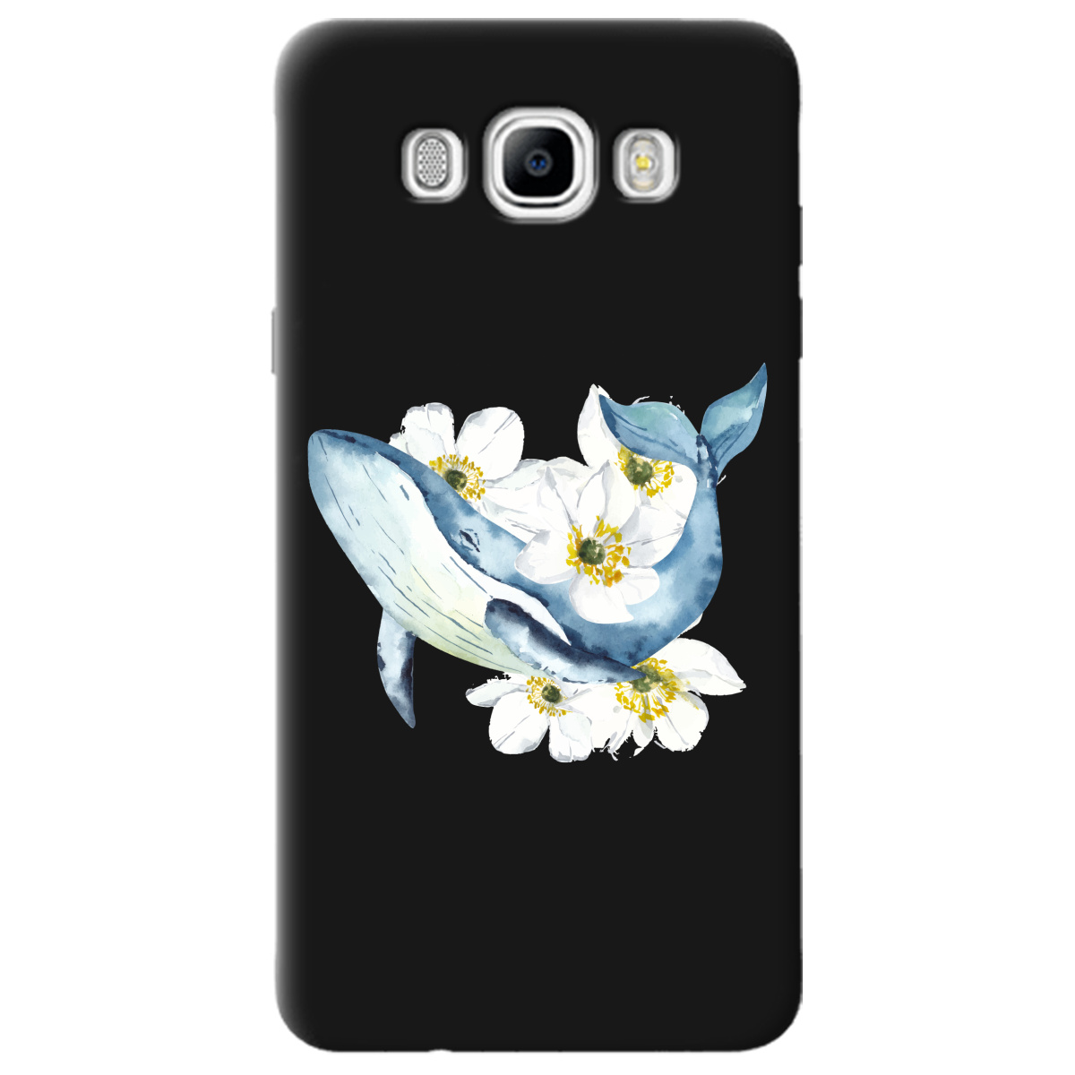 Чехол для Samsung Galaxy J7 2016 черный матовый soft touch Кит - фото 1