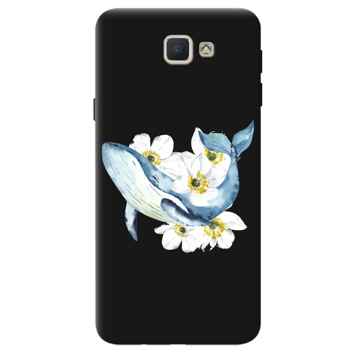 Чехол для Samsung Galaxy J5 Prime черный матовый soft touch Кит - фото 1