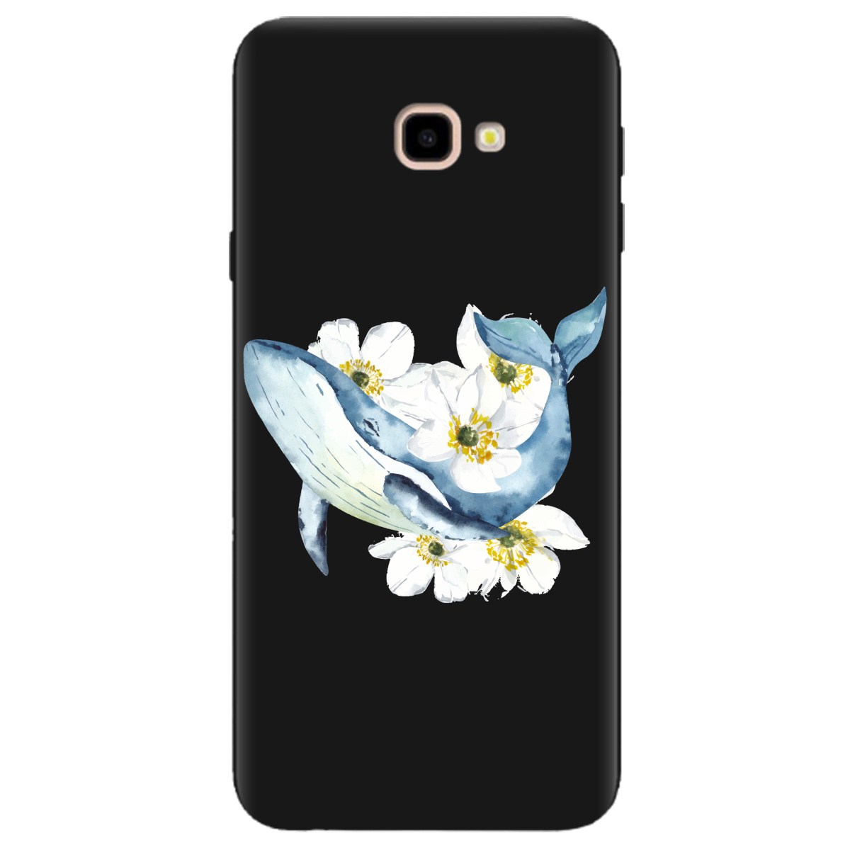 Чехол для Samsung Galaxy J4 Plus 2018 черный матовый soft touch Кит - фото 1