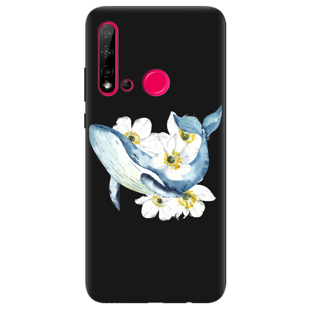 Чехол для Huawei P20 Lite 2019 черный матовый soft touch Кит - фото 1