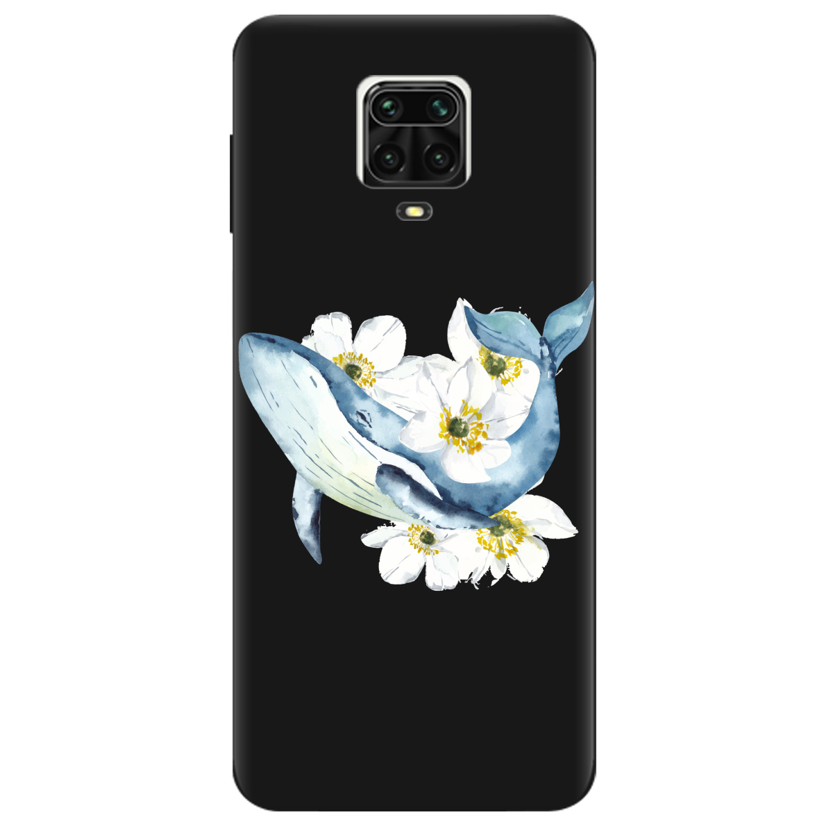 Чехол для Xiaomi Redmi Note 9 Pro Max черный матовый soft touch Кит - фото 1