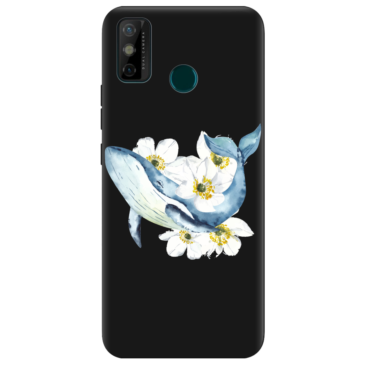 Чехол для Tecno Spark 6 Go черный матовый soft touch Кит - фото 1