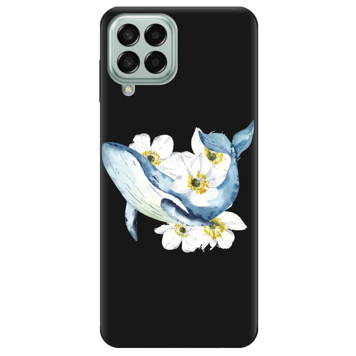 Чехол для Samsung Galaxy M53 черный матовый soft touch Кит - фото 1